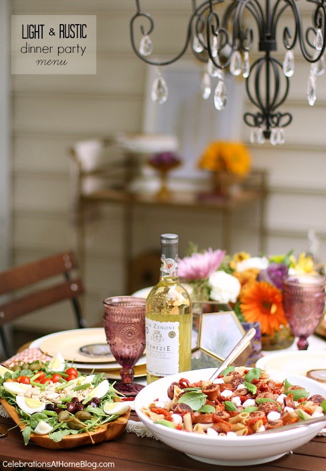 Small Dinner Party Food Ideas
 Light & Rustic Dinner Party Menu Celebrations at Home