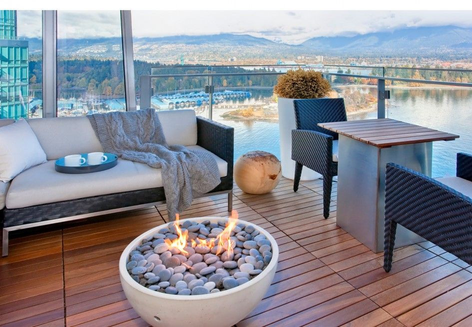 Small Fire Pit For Balcony
 A gas firepit is a great safe option for a balcony or