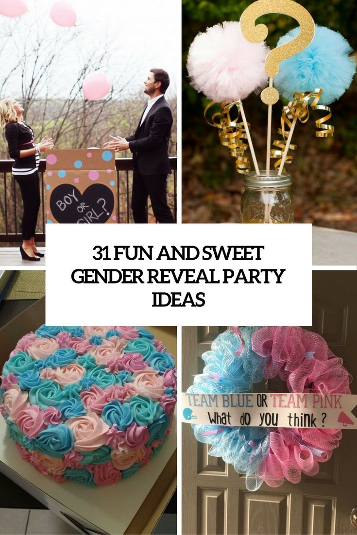 Small Gender Reveal Party Ideas
 gender reveal ideas