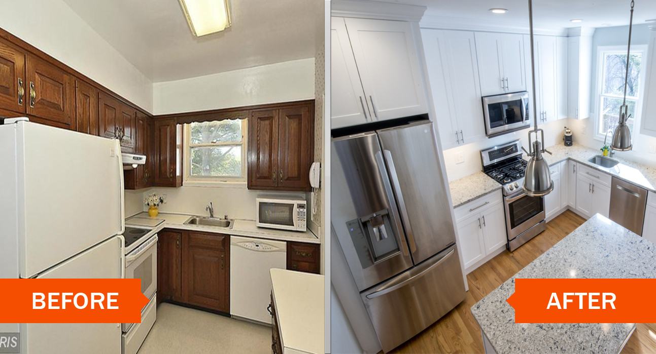 Small Kitchen Before And After
 Our Kitchen Remodeling Work