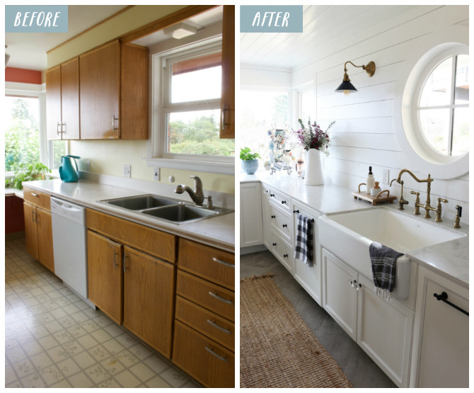 Small Kitchen Before And After
 Small Kitchen Remodel Reveal The Inspired Room