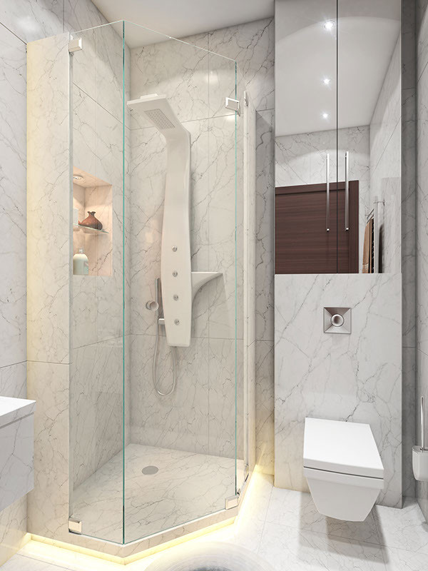 Small Square Bathroom
 3 Super Small Homes With Floor Area Under 400 Square Feet