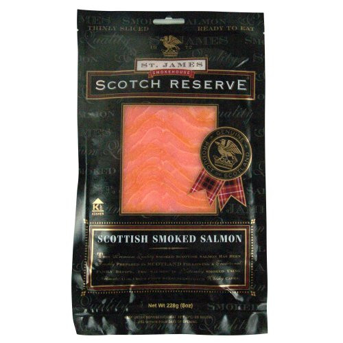 Smoked Salmon Package
 St James Scottish Reserve Sliced Skinless Smoked Salmon