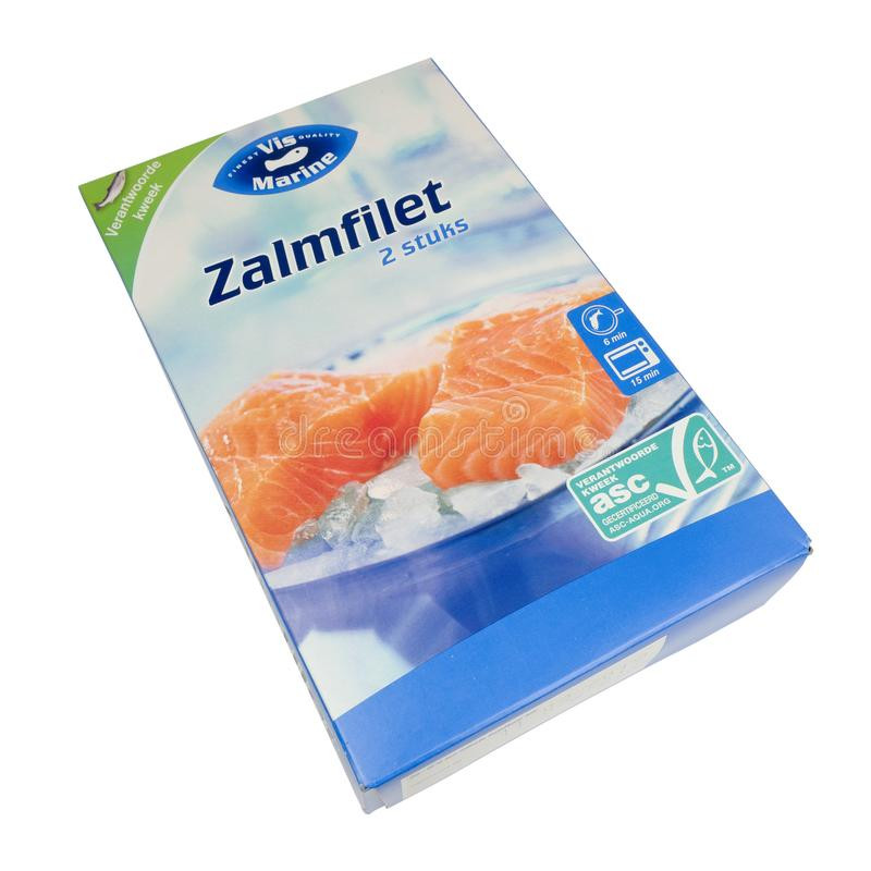 Smoked Salmon Package
 Smoked Salmon Slices In Package Isolated Stock Image