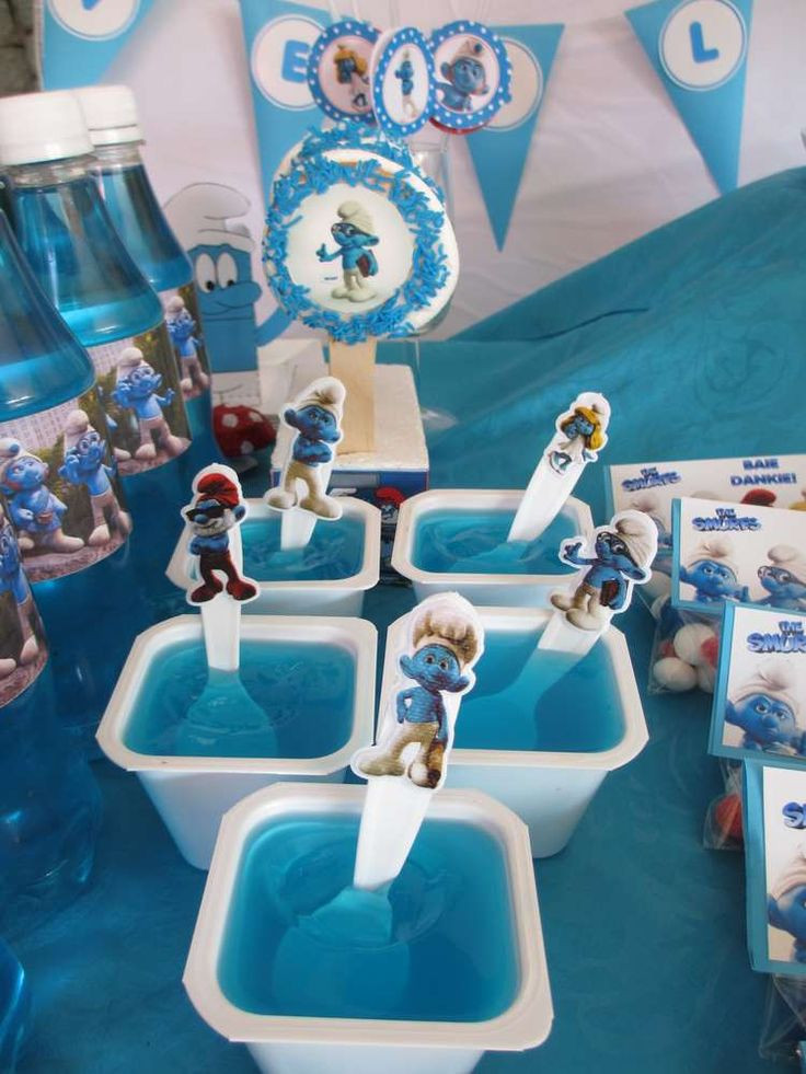 Smurf Birthday Party Ideas
 19 best Smurf Party images on Pinterest