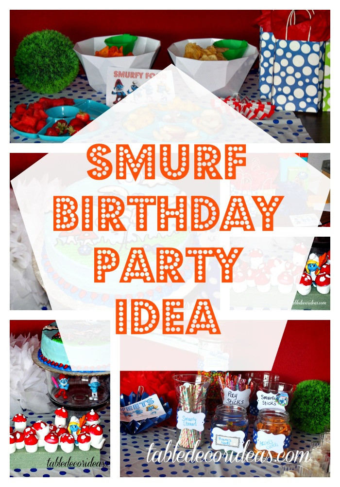 Smurf Birthday Party Ideas
 Smurf Birthday Party Food Ideas & Smurf Theme