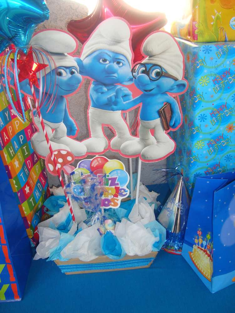 Smurf Birthday Party Ideas
 Smurfs Birthday Party Ideas 4 of 17