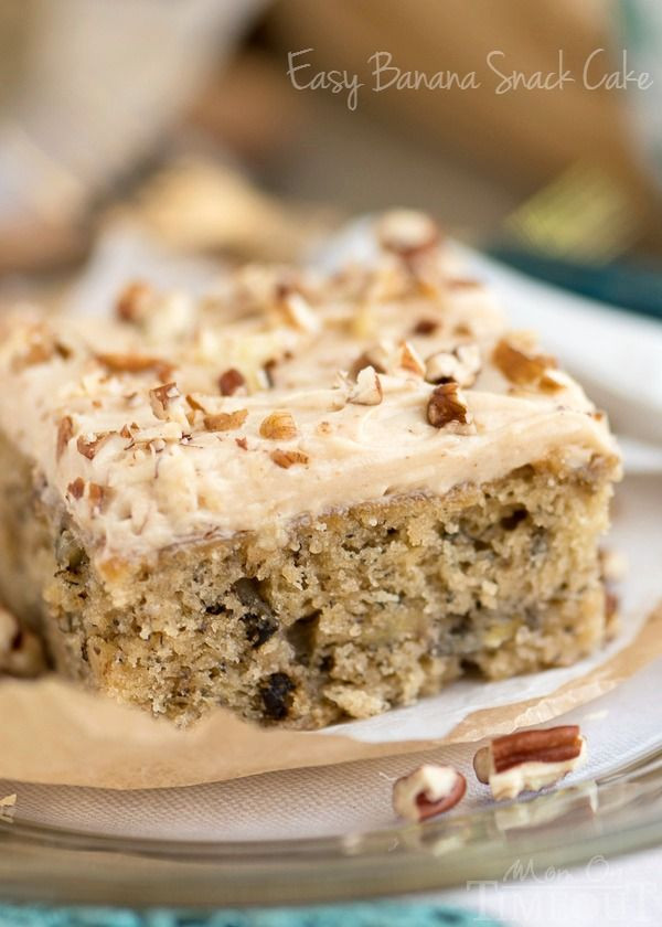 Snack Cake Recipe
 Easy Banana Snack Cake with Brown Butter Maple Cream