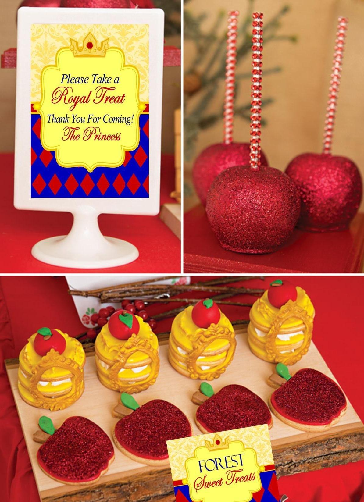 Snow White Party Food Ideas
 SNOW WHITE PARTY PRINCESS Party Princess Birthday FOOD
