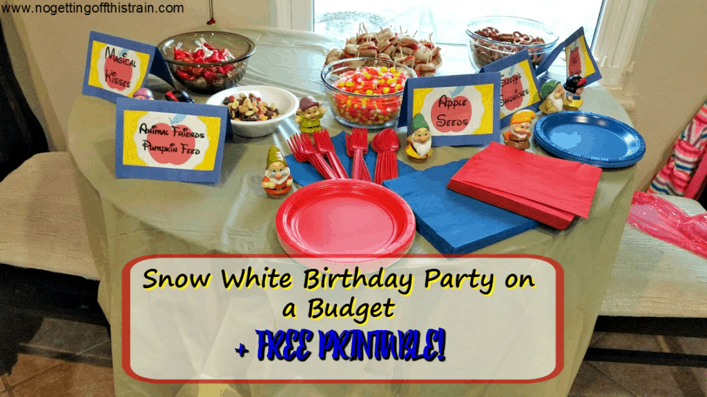 Snow White Party Food Ideas
 Snow White Birthday Party on a Bud FREE PRINTABLE