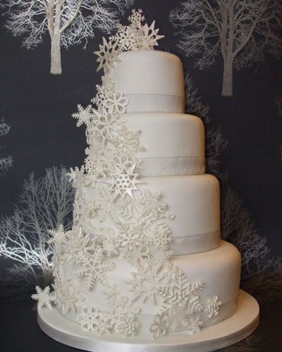 Snowflake Wedding Cakes
 snowflake wedding cake