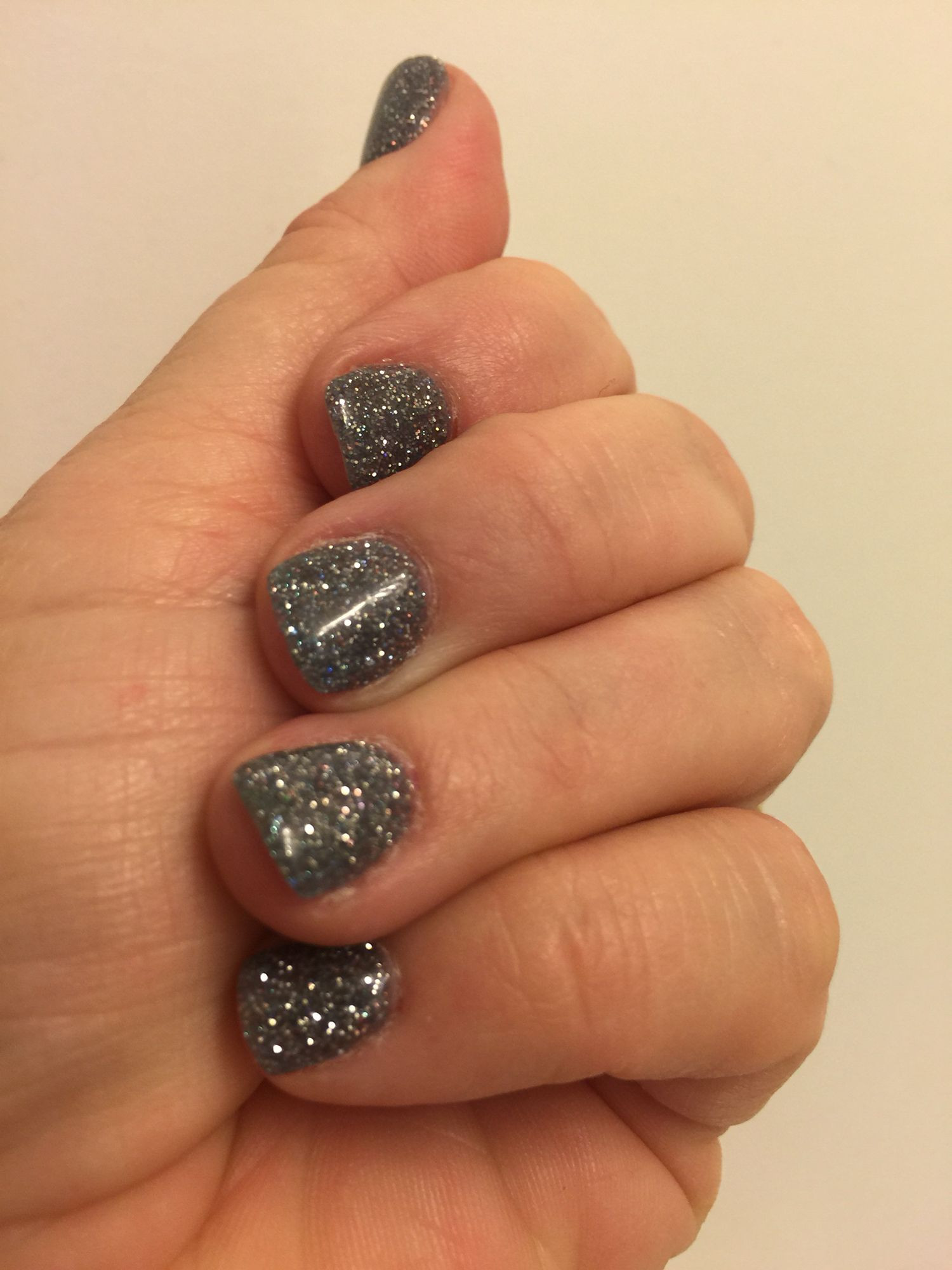 Sns Glitter Nails
 Glitter SNS nails in 2019