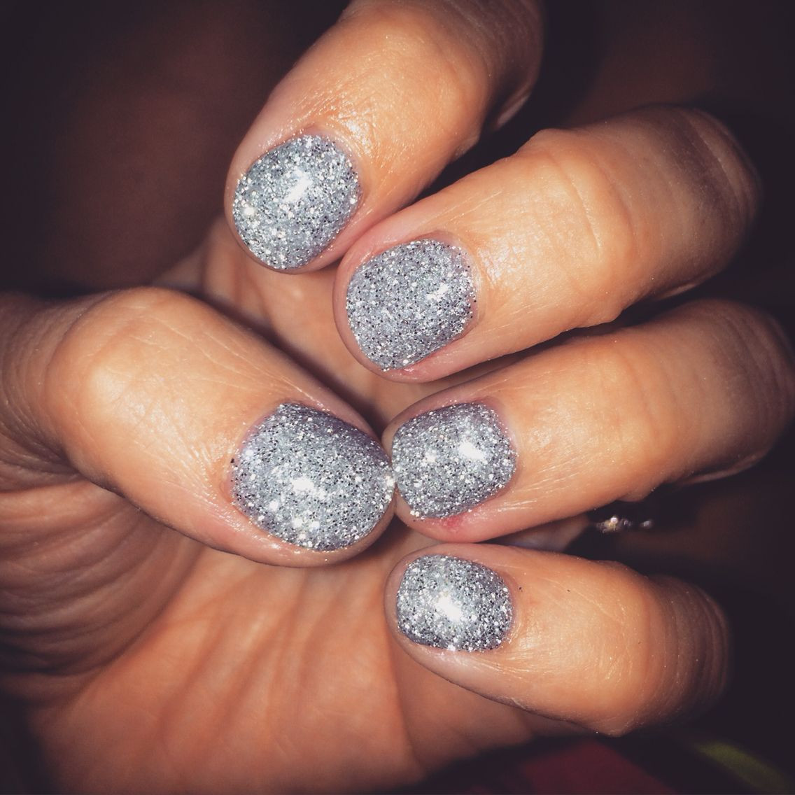 Sns Glitter Nails
 SNS Glitter nails ️ oh my gosh I m obsessed Done by Hon