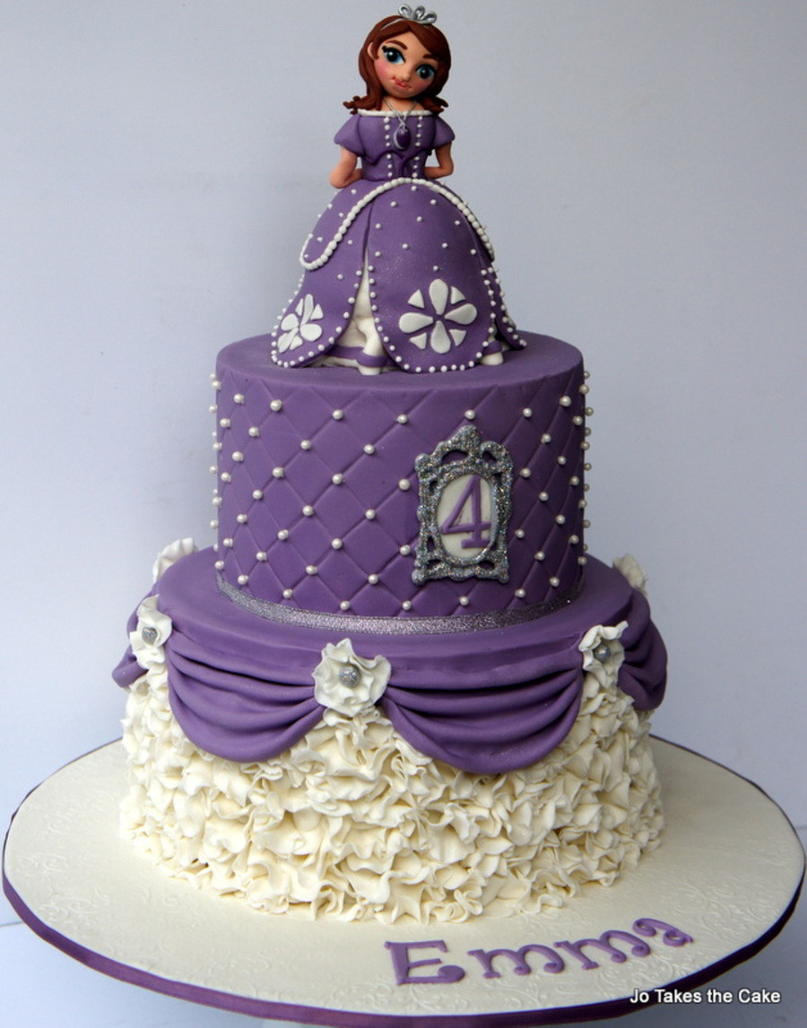Sofia Birthday Cake
 Princess Sofia Themed Birthday Cake CakeCentral