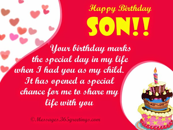 Son Birthday Wishes
 All wishes message Greeting card and Tex Message