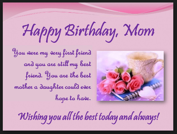 Son Birthday Wishes From Mom
 Heart Touching 107 Happy Birthday MOM Quotes from Daughter