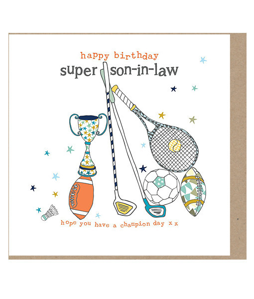 Son In Law Birthday Card
 Son In Law Birthday Cards