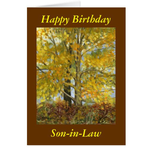 Son In Law Birthday Card
 "Happy Birthday Son in Law" Greeting Card