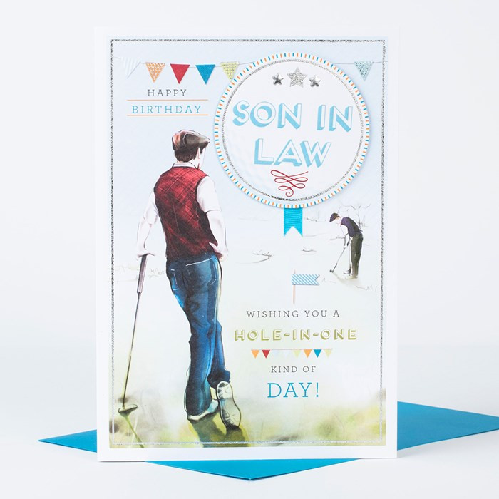 Son In Law Birthday Card
 Birthday Card Son In Law Golfer