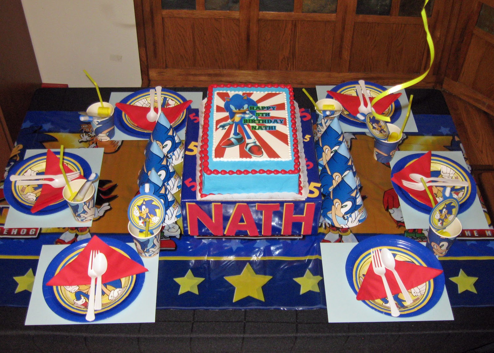 Sonic Birthday Party
 Cheng and 3 Kids Nath s Sonic the Hedgehog Themed 5th