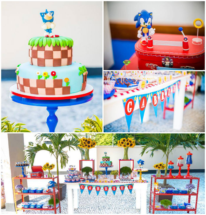 Sonic Birthday Party
 Kara s Party Ideas Sonic Themed Birthday Party Decor