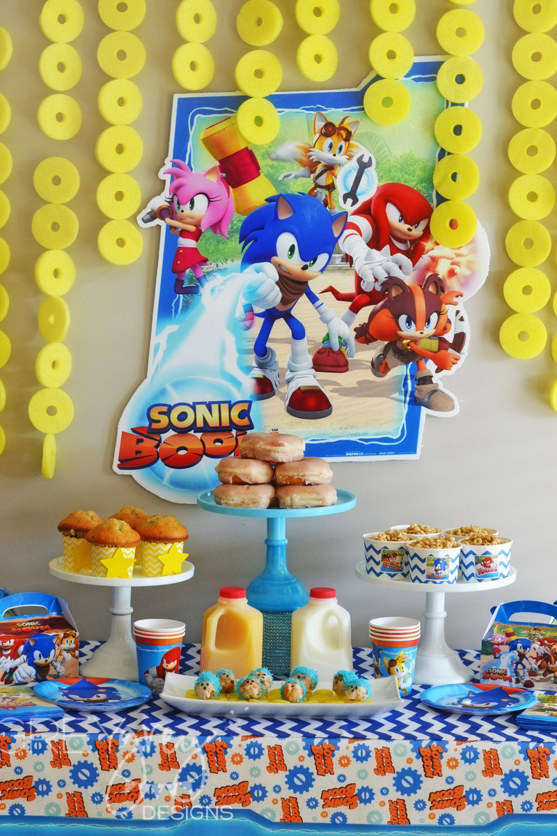 Sonic Birthday Party
 GreyGrey Designs My Parties Sonic the Hedgehog Birthday