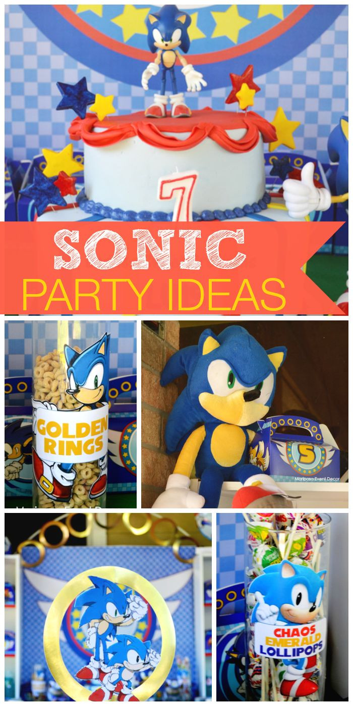 Sonic Birthday Party
 The 25 best Sonic party ideas on Pinterest