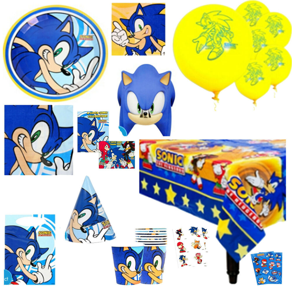 Sonic Birthday Party
 SONIC the HEDGEHOG Birthday PARTY Supplies Create Your