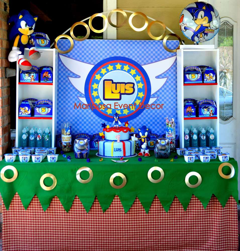 Sonic Birthday Party
 Sonic the Hedgehog Birthday Party Ideas