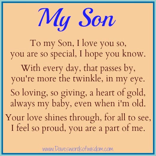 Sons Birthday Quotes From Mom
 Dear Son Quotes QuotesGram