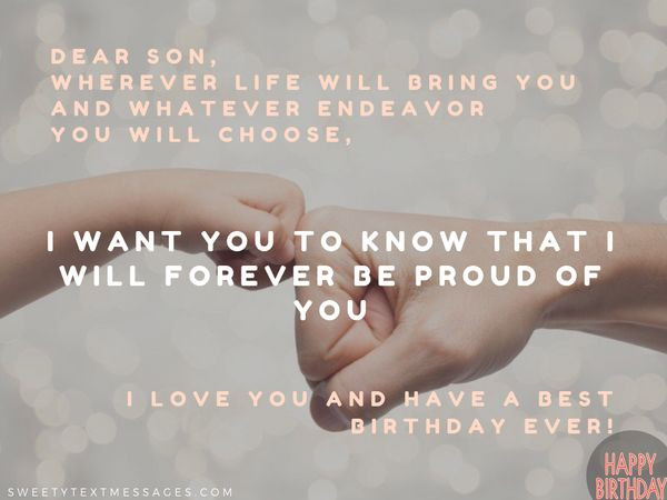 Sons Birthday Quotes From Mom
 Happy Birthday Son Quotes from Mom and Dad