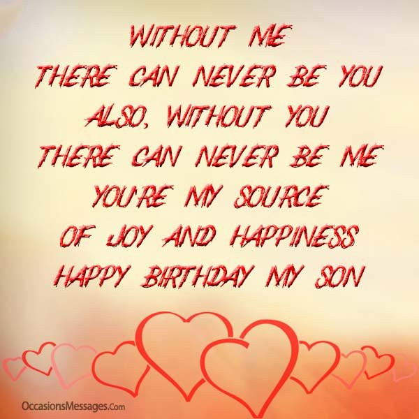 Sons Birthday Quotes From Mom
 Amazing Birthday Wishes for Son from Mother Occasions