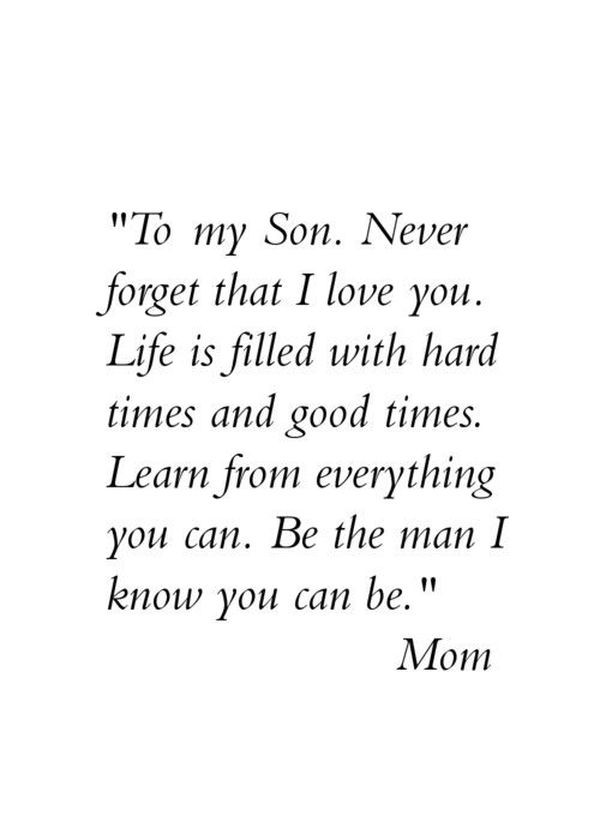 Sons Quotes To Mother
 Proud My Son Quotes And Sayings MemesBams
