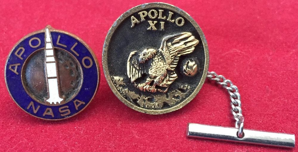 Space Pins
 clearance VINTAGE APOLLO AND APOLLO XI TIE TACK LAPEL PIN