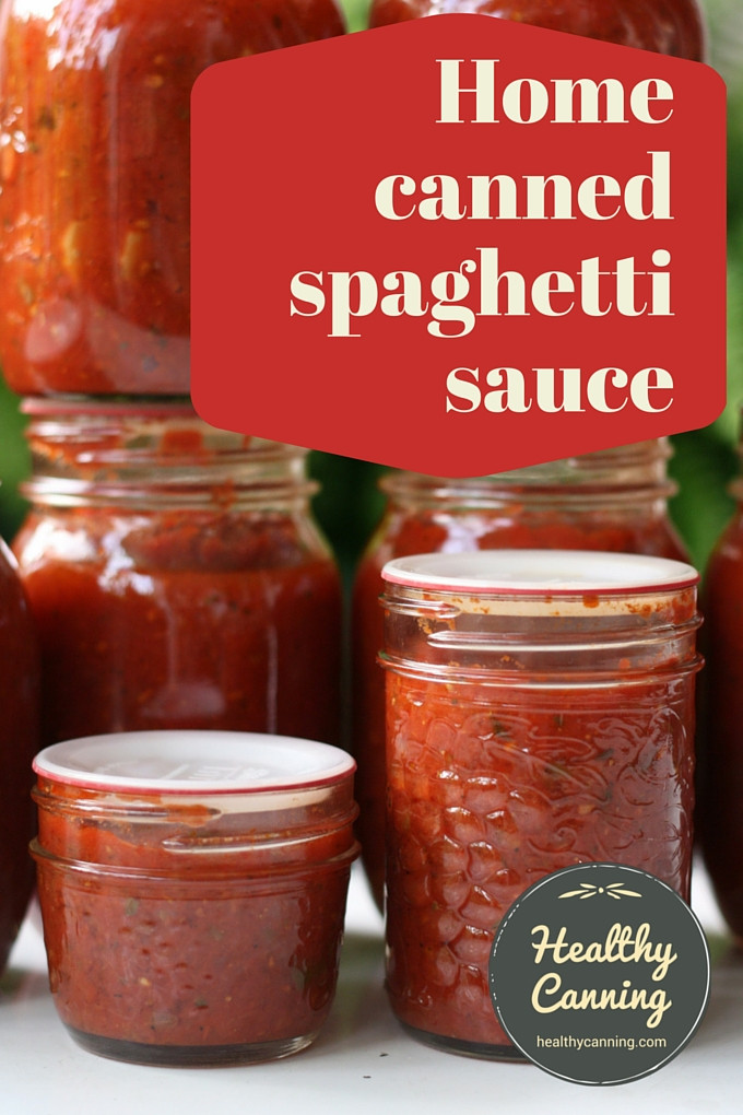 Spaghetti Sauce Recipe For Canning
 Spaghetti Sauce Healthy Canning