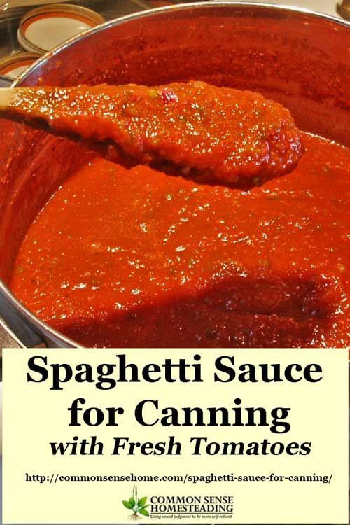Spaghetti Sauce Recipe For Canning
 Home Canned Spaghetti Sauce Recipe