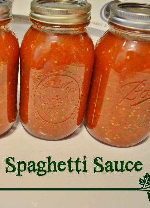 Spaghetti Sauce Recipe For Canning
 Homemade Spaghetti Sauce Canning Recipe