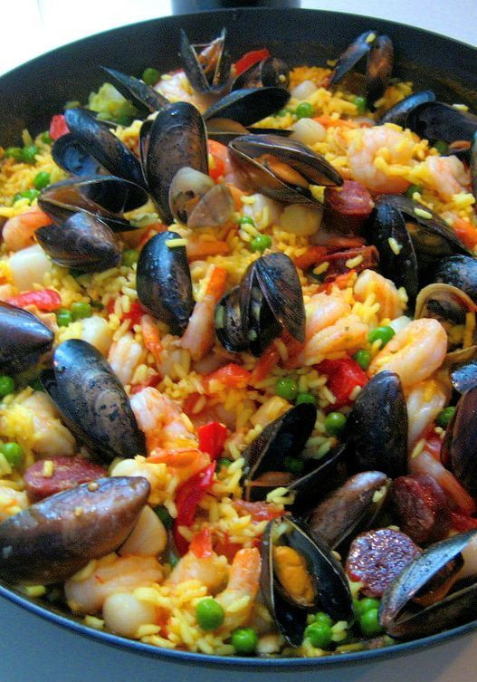 Spanish Rice Dish With Seafood
 Pin on Dish Seafood & Recipe