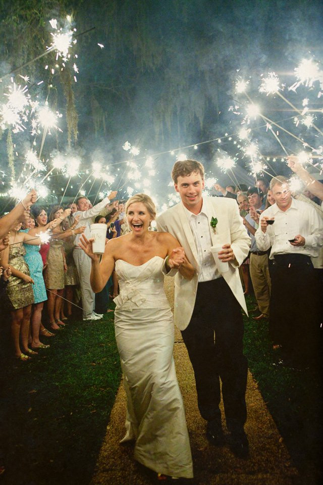Sparkler Wedding
 Wedding How To The Sparkler Exit Floridian Social