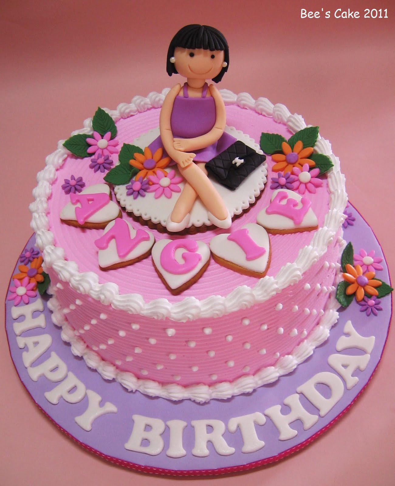 Special Birthday Cakes
 Bee s Cake Happy birthday Angie