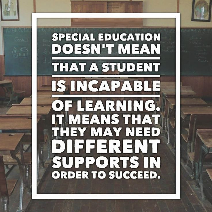 Special Education Quotes
 SPECIAL EDUCATION & NEEDS