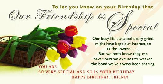 Special Friend Birthday Quote
 45 Beautiful Birthday Wishes For Your Friend