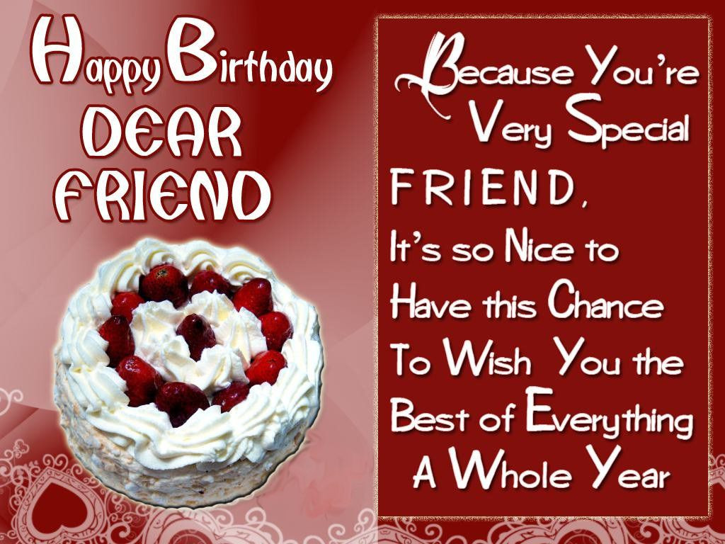 Special Friend Birthday Quote
 greeting birthday wishes for a special friend This Blog