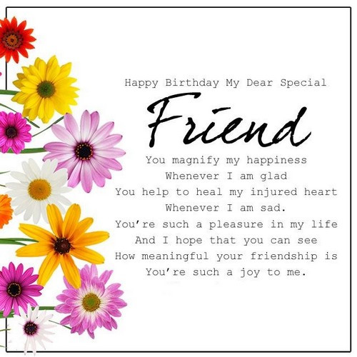 Special Friend Birthday Quote
 40 Birthday Wishes For Special Friend