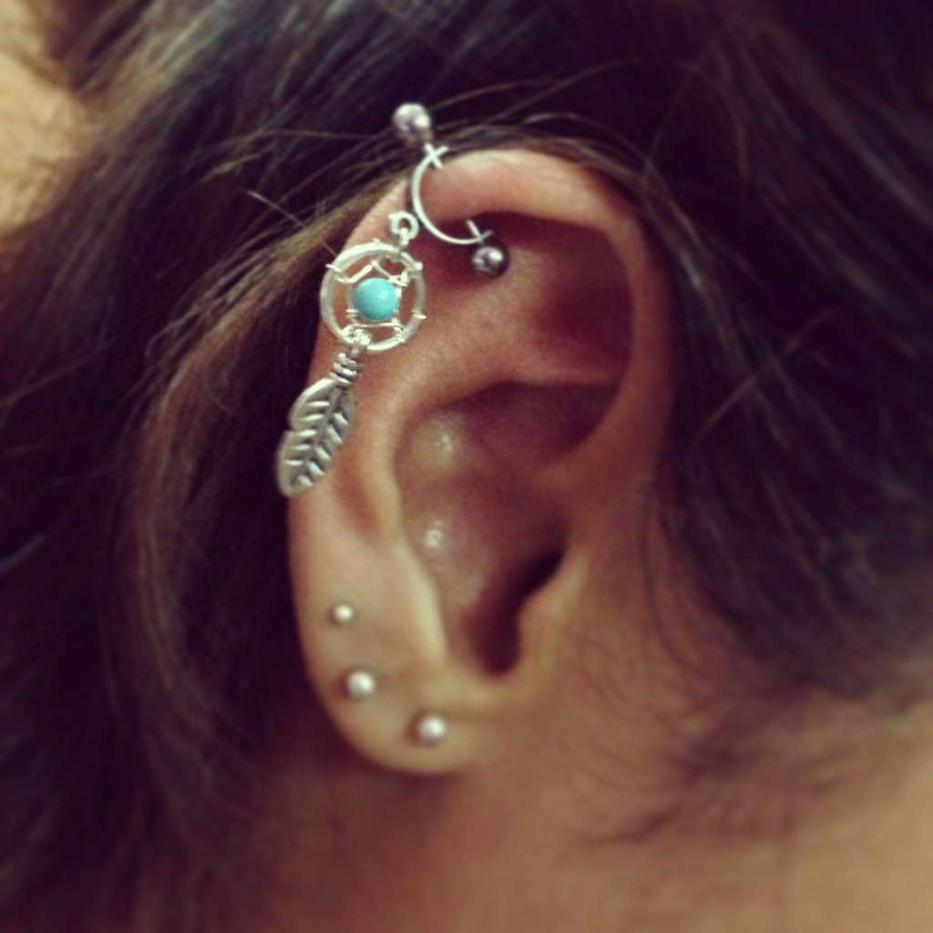 spiral cartilage earring