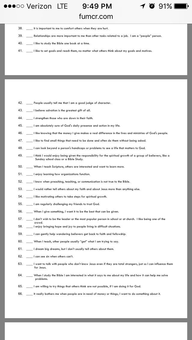 Spiritual Gifts Test For Kids
 Youth Spiritual Gifts Test page 3 kids