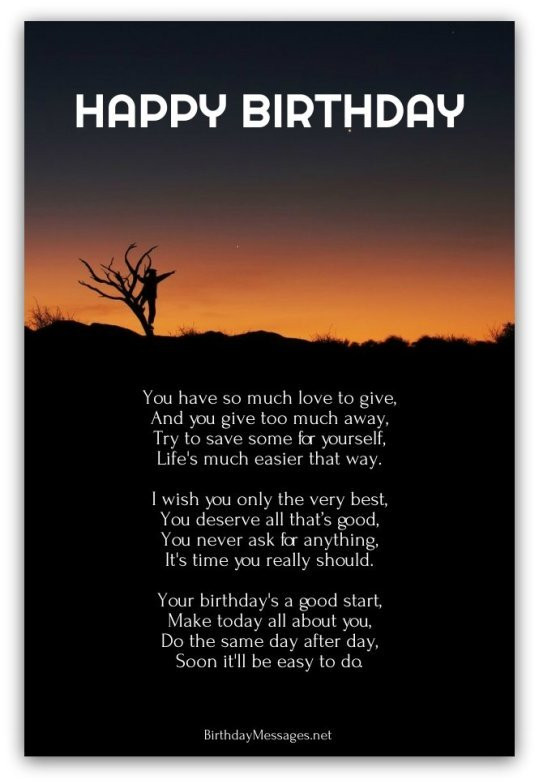 Spiritual Happy Birthday Quotes
 Inspirational Birthday Poems Page 3