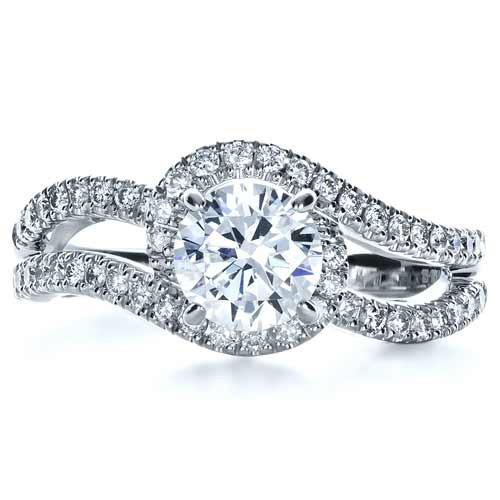 Split Shank Diamond Engagement Ring
 Diamond Split Shank Engagement Ring 1260 Seattle