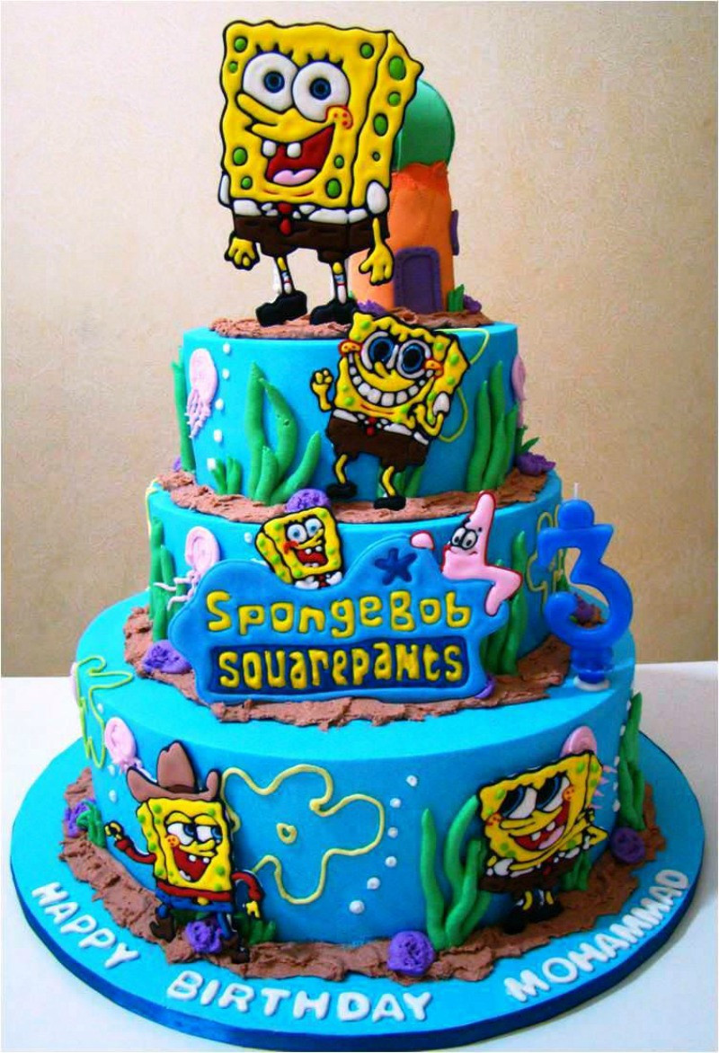 Spongebob Birthday Cakes
 Spongebob Cake Designs tutorials