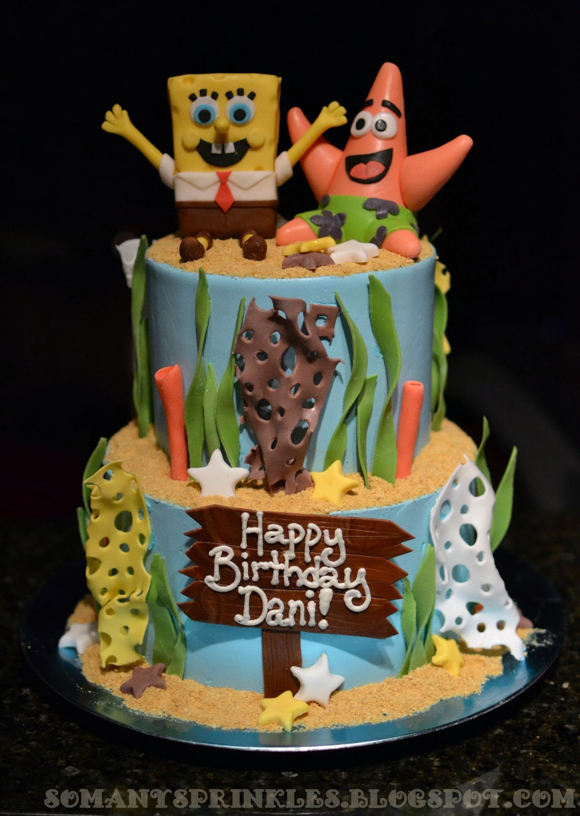 Spongebob Birthday Cakes
 So Many Sprinkles Spongebob Birthday Cake
